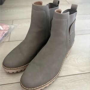 Gray Ankle Boots